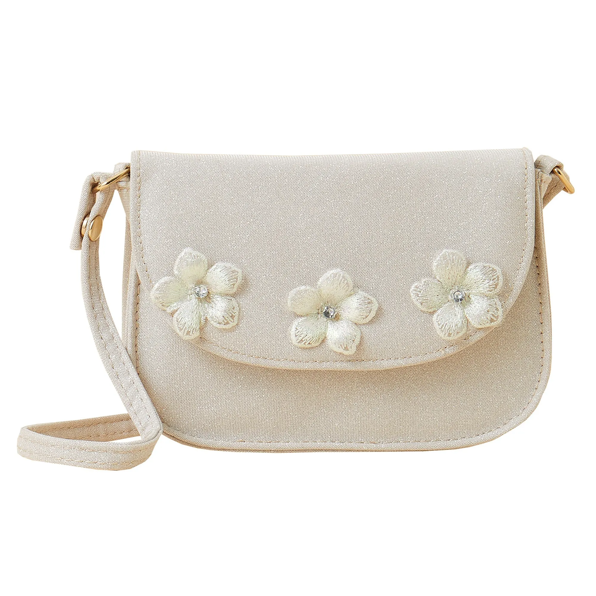 Accessorize London Girl's R Shimmer Flower Bag