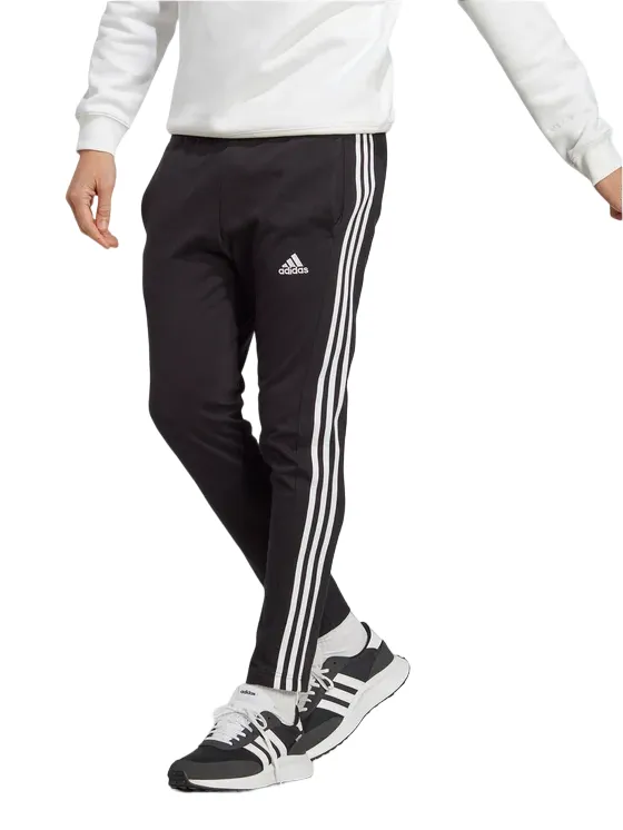 Adidas men's sports trousers in 3-stripe jersey IC0044 black