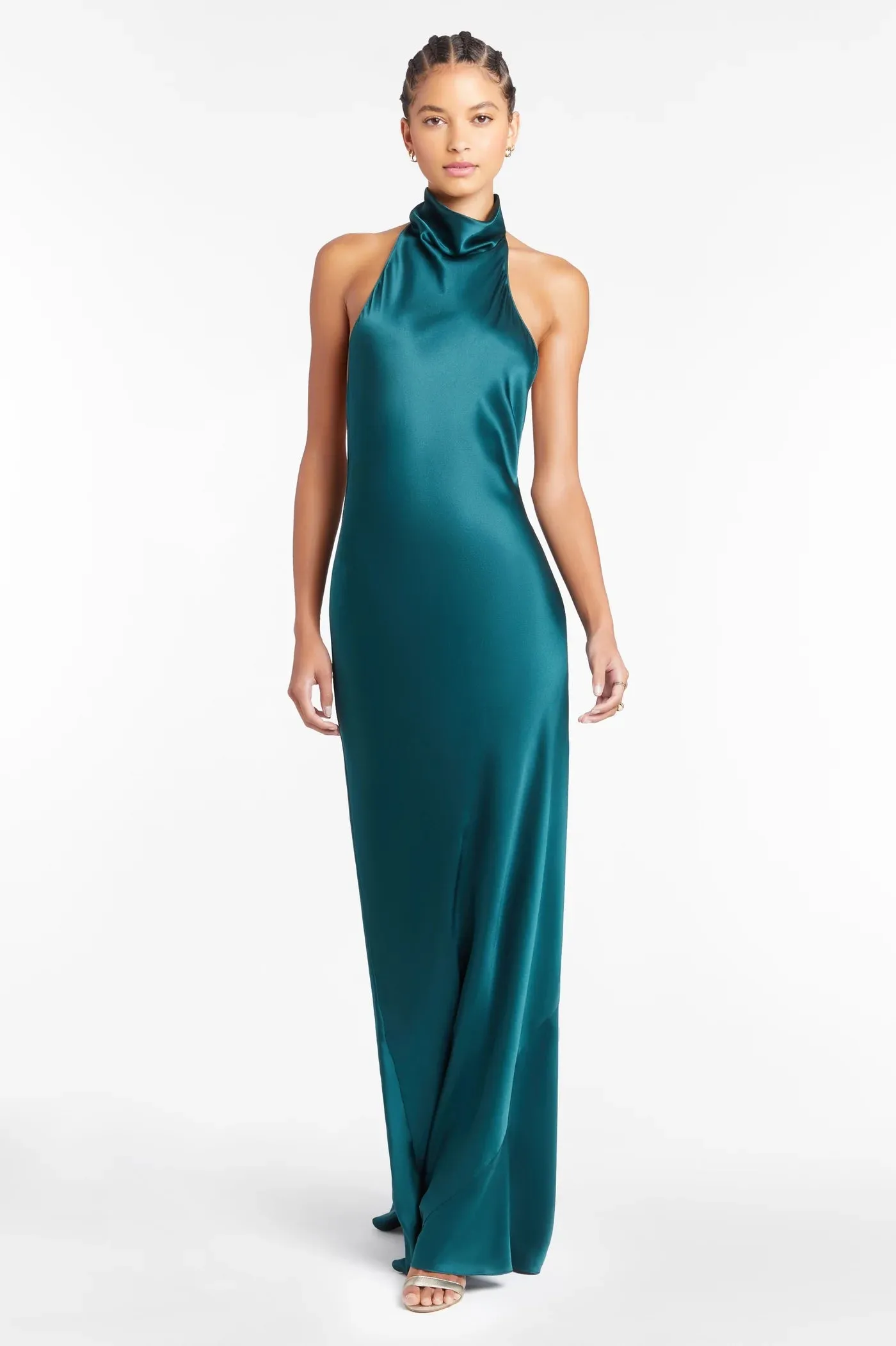 Amanda Uprichard - Rainier Silk Gown - Conifer