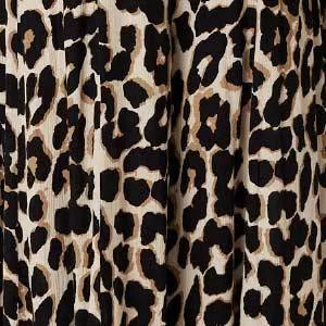 Animal Print High Waist Wide Leg Trousers