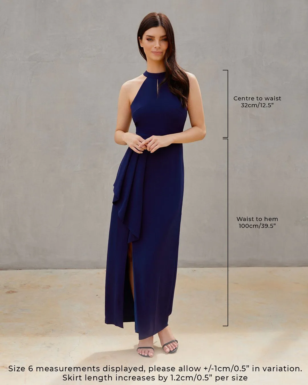 Aubree Dress - Navy