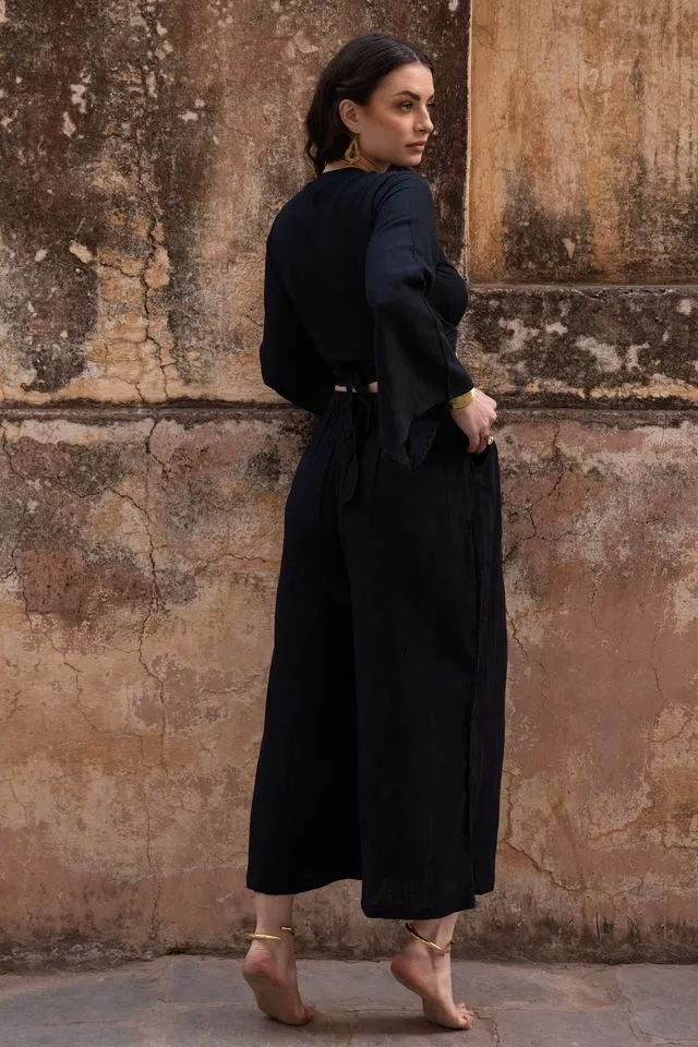 August Oversized Trousers - Black