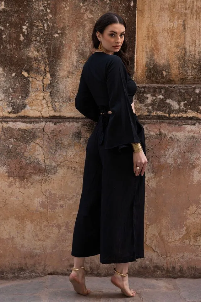 August Oversized Trousers - Black