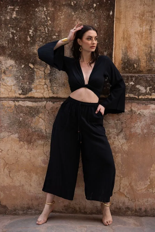 August Oversized Trousers - Black