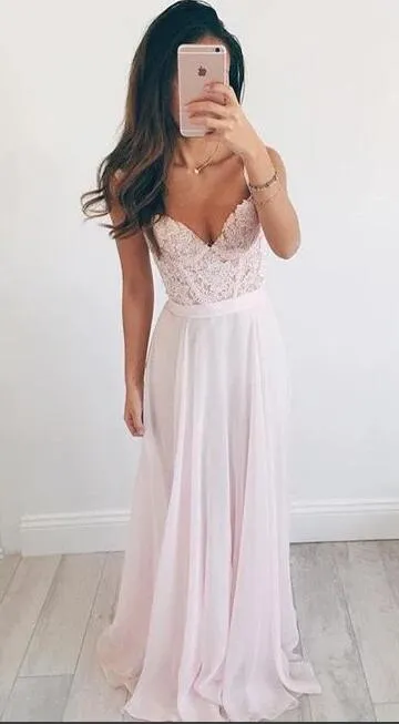 Baby Pink Prom Dress, Evening Dress ,Winter Formal Dress, Pageant Dance Dresses, Back To School Party Gown, PC0596