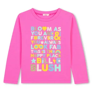 Billieblush Girls Pink Long Sleeve T-Shirt U20642