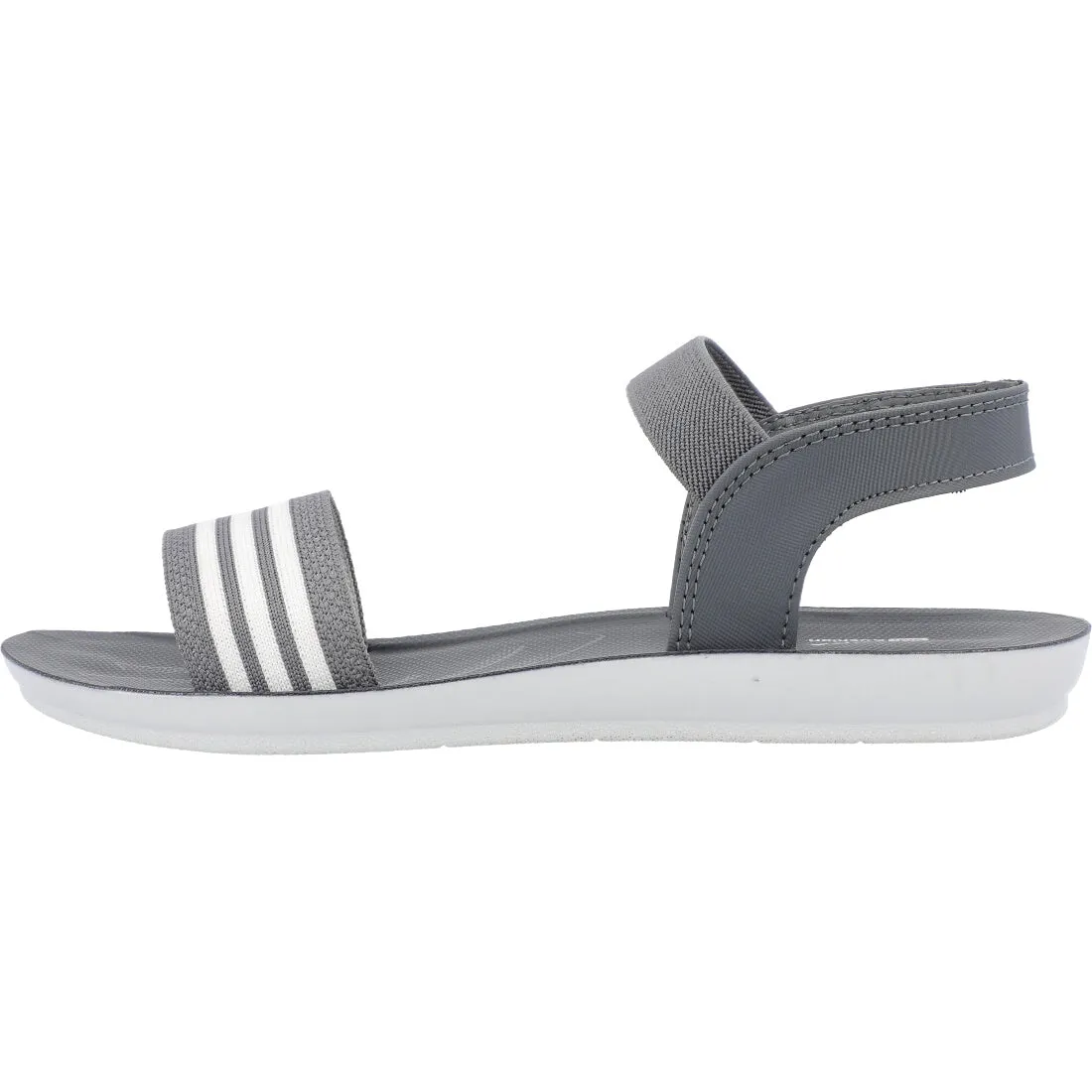 Blue Tyga Womens Ankle Strap Flat Sandals  - BT2702 Grey