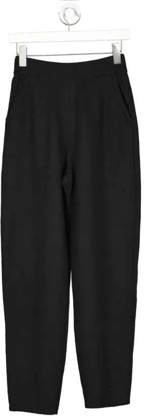 Brazilika Black Merino Wool Knitted Trousers UK XS/S