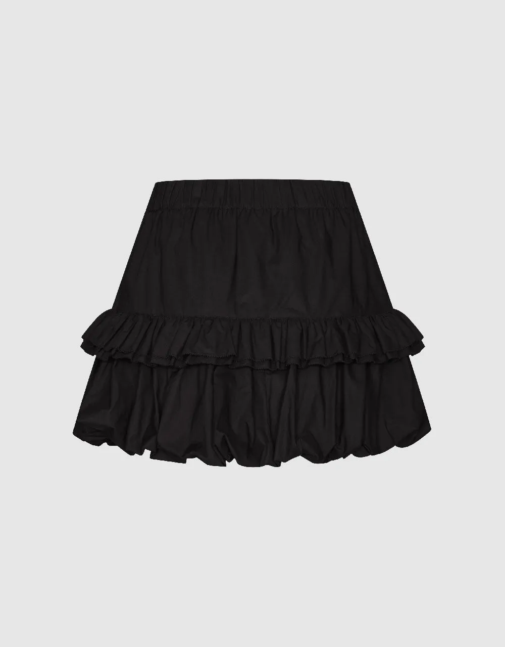 Bubble Hem Mini A-Line Skirt