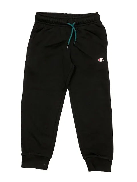 Champion Boy's tracksuit in brushed cotton jacket with full zip and trousers with cuff 306180 GS549 TEL/NBLK