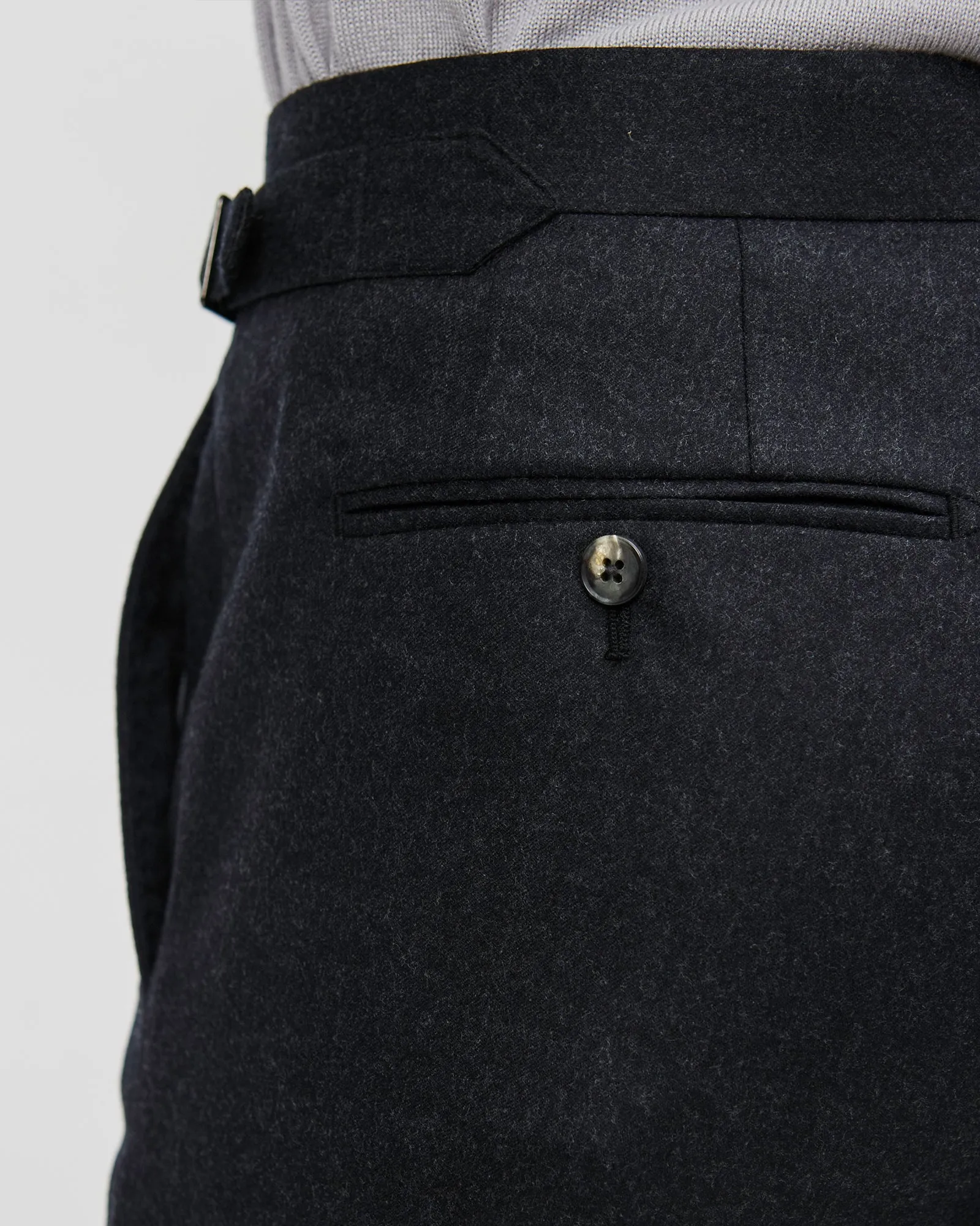 Charcoal Flannel Trouser