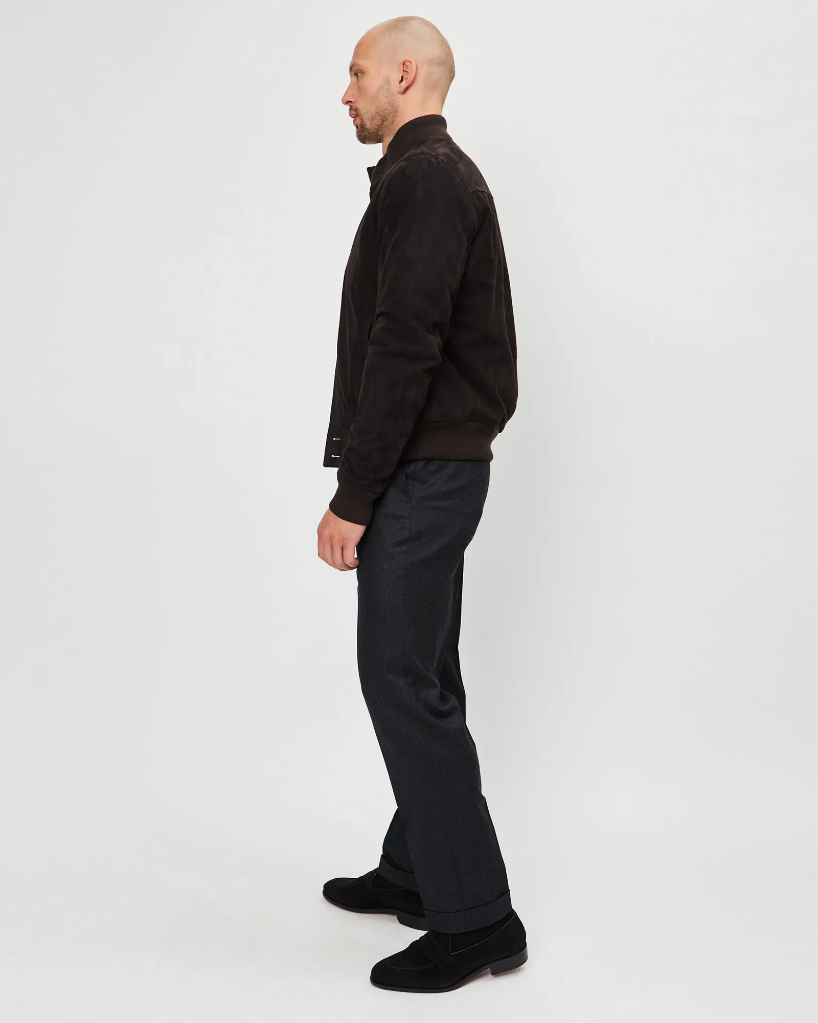 Charcoal Flannel Trouser