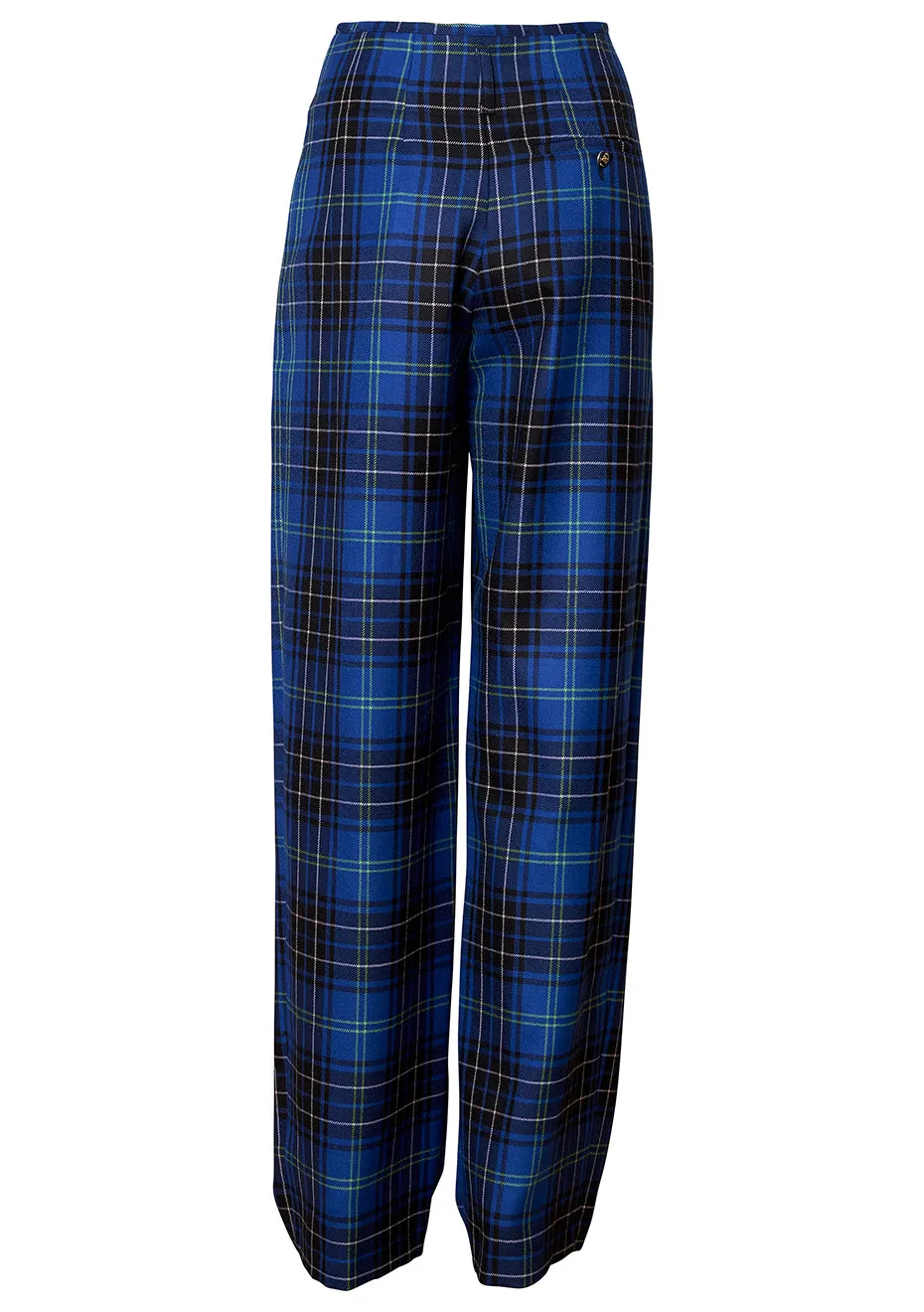 Checkered Wool Trousers