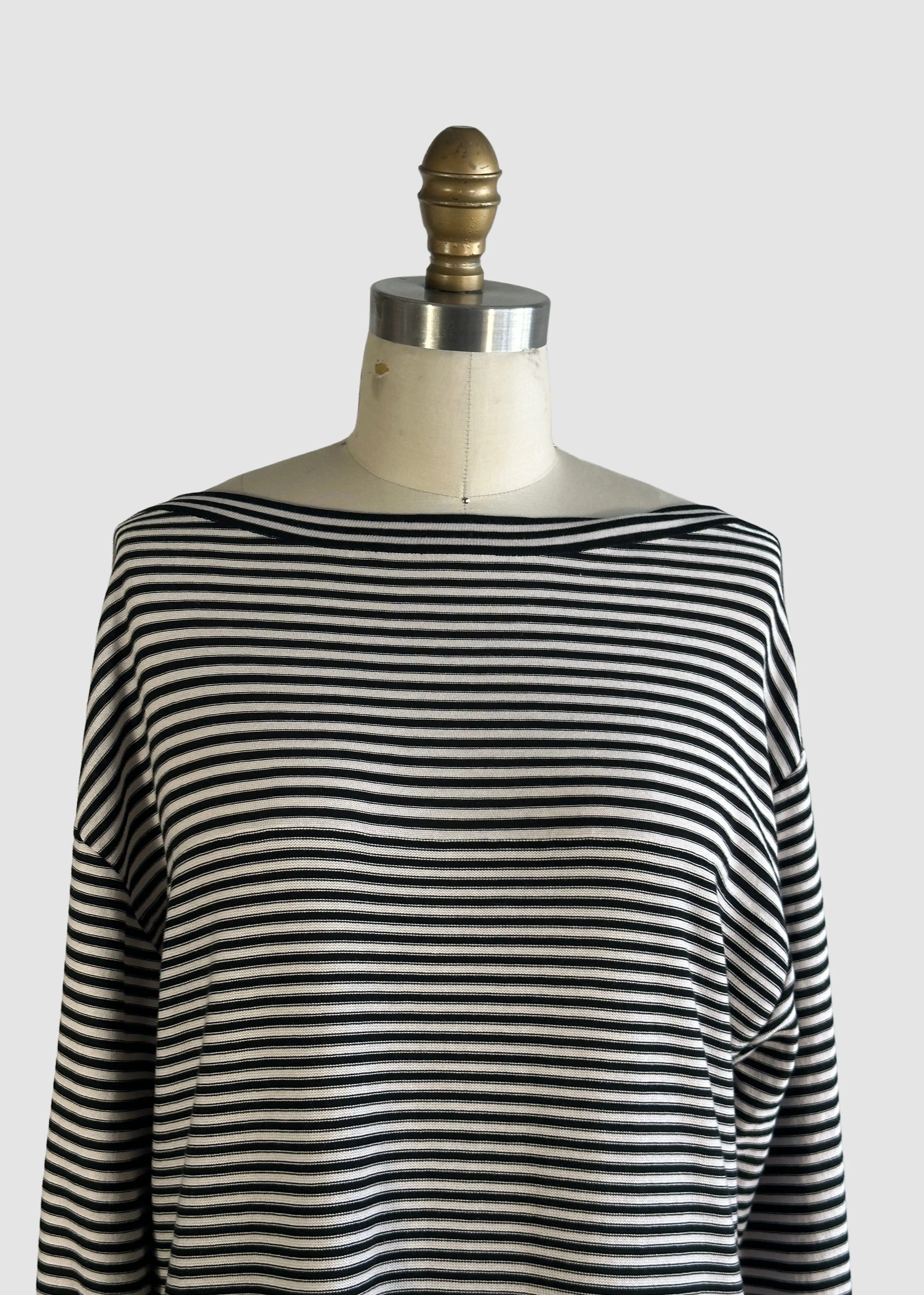 CHLOE Striped Knit T Shirt Dress  Medium