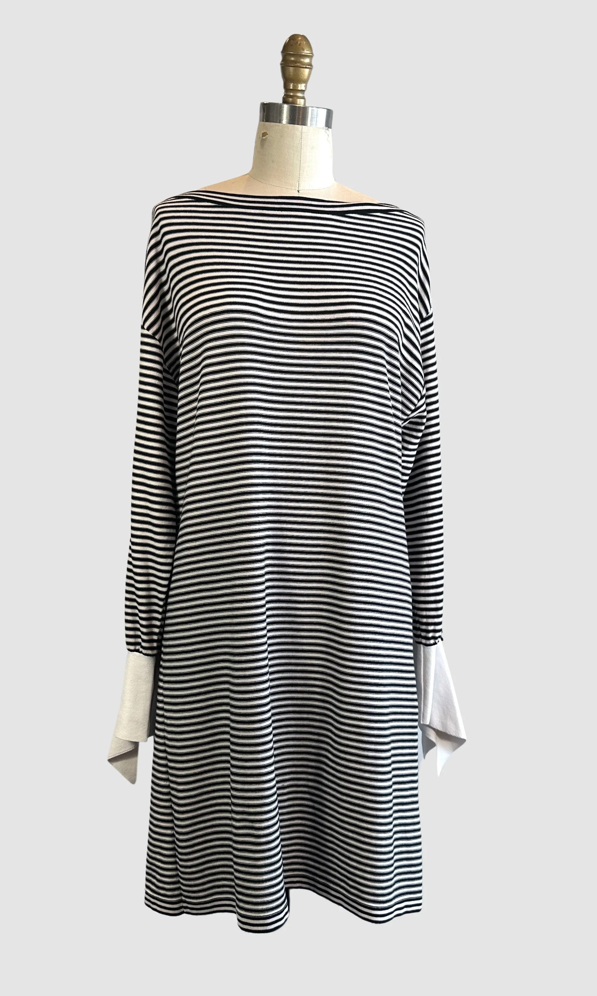 CHLOE Striped Knit T Shirt Dress  Medium