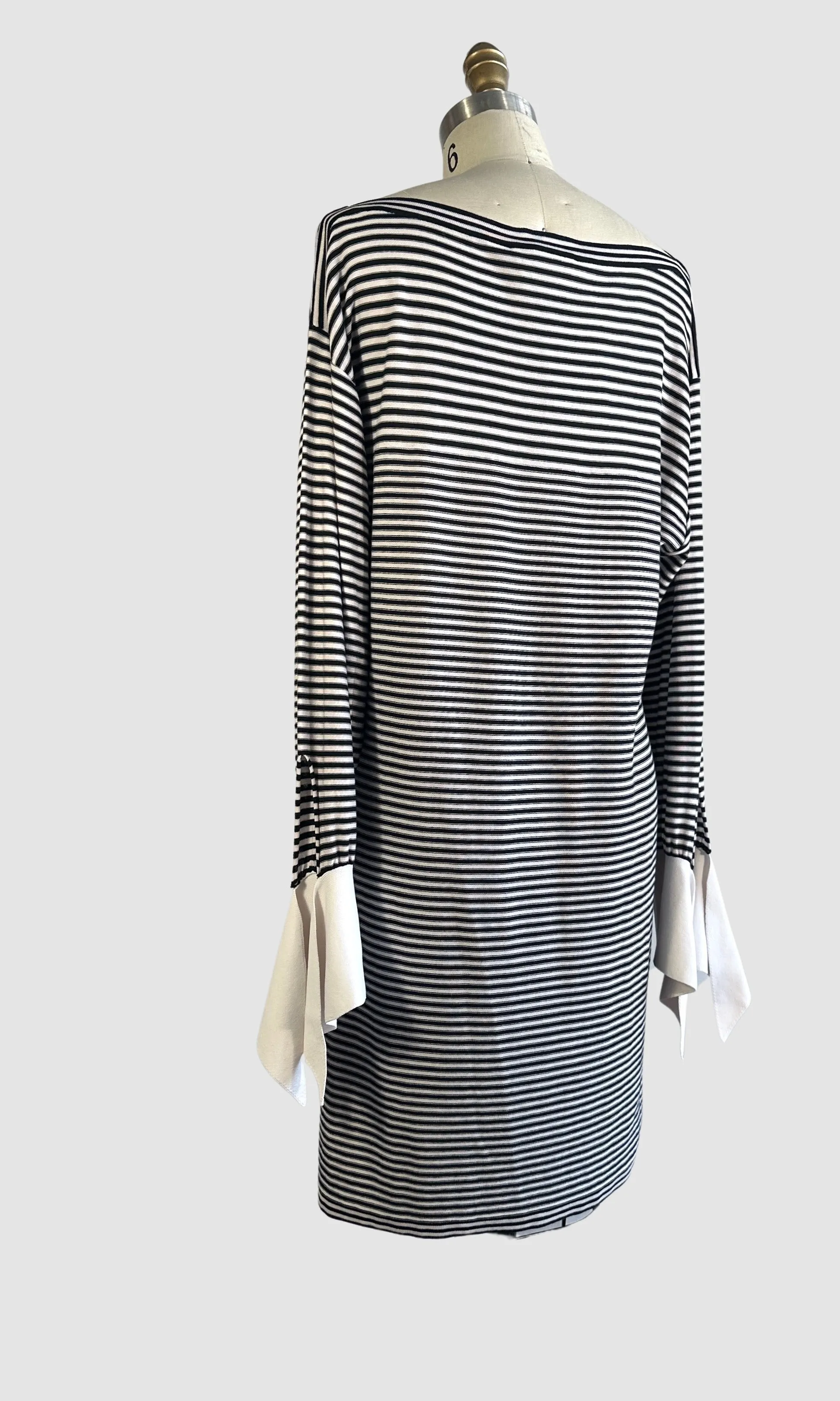 CHLOE Striped Knit T Shirt Dress  Medium