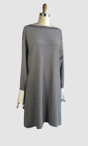 CHLOE Striped Knit T Shirt Dress  Medium