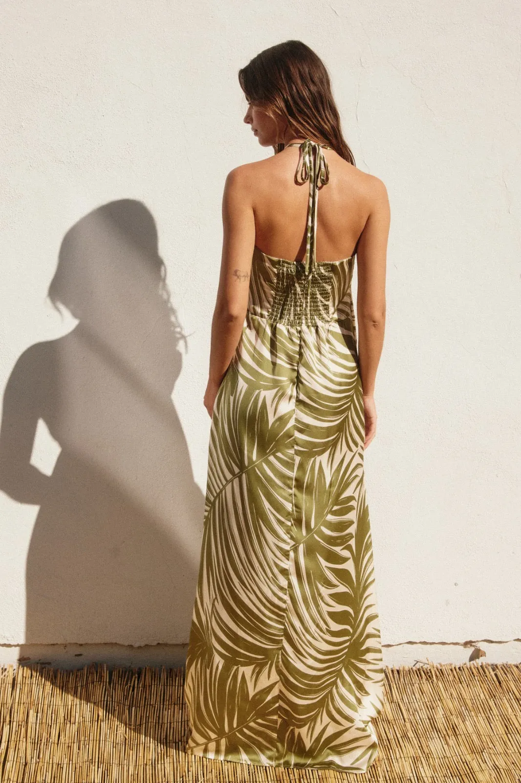 Colby Palm Maxi Dress