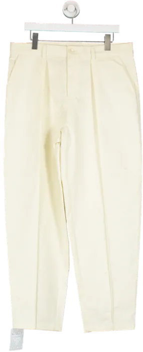 Collusion Cream Pin Tuck Trousers W34