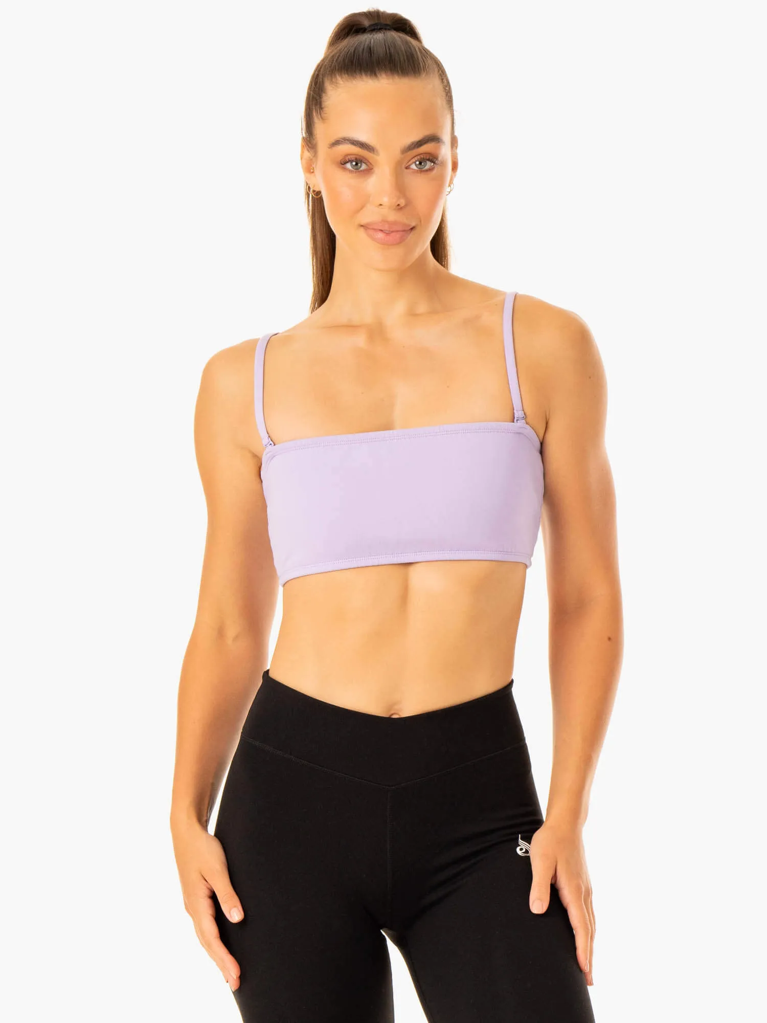 Convertible Bandeau Sports Bra - Lavender