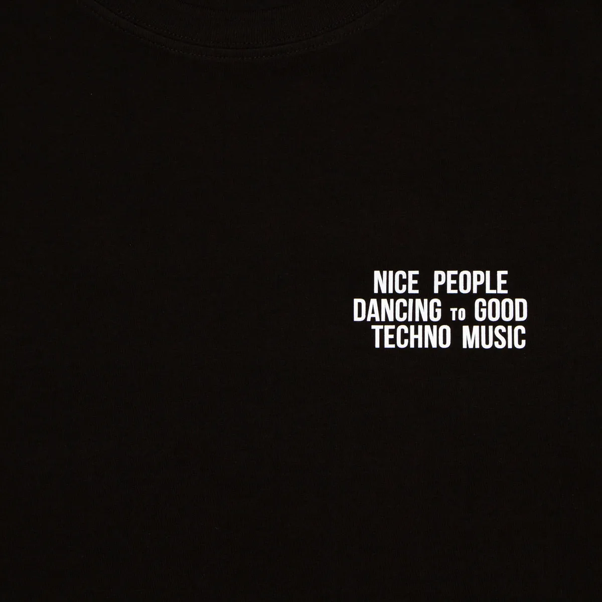 Crest Reflective Peoples Techno - Tshirt - Black