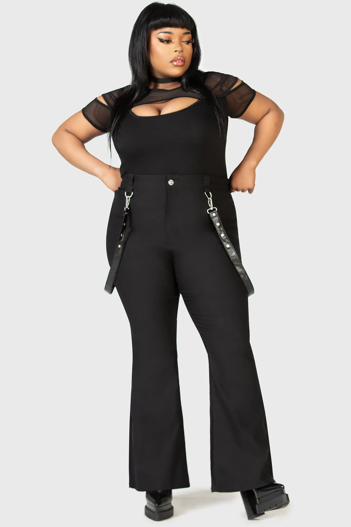 Cutout Bondage Trousers [PLUS]