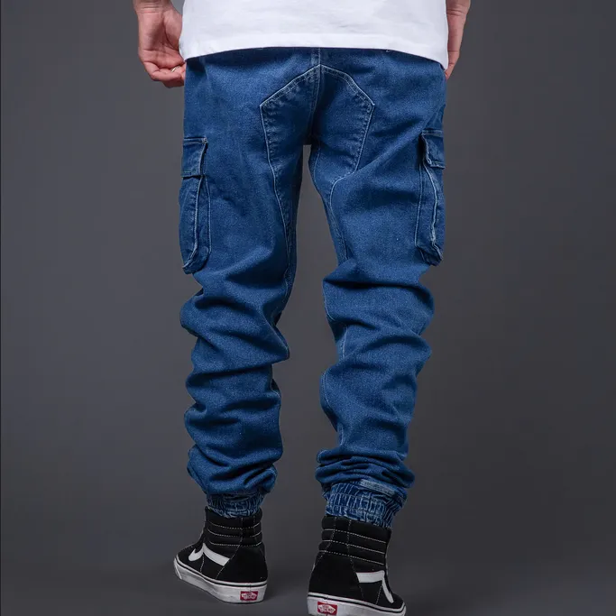 Dolly Noire Denim Cargo trousers PA903-PD-02 blue