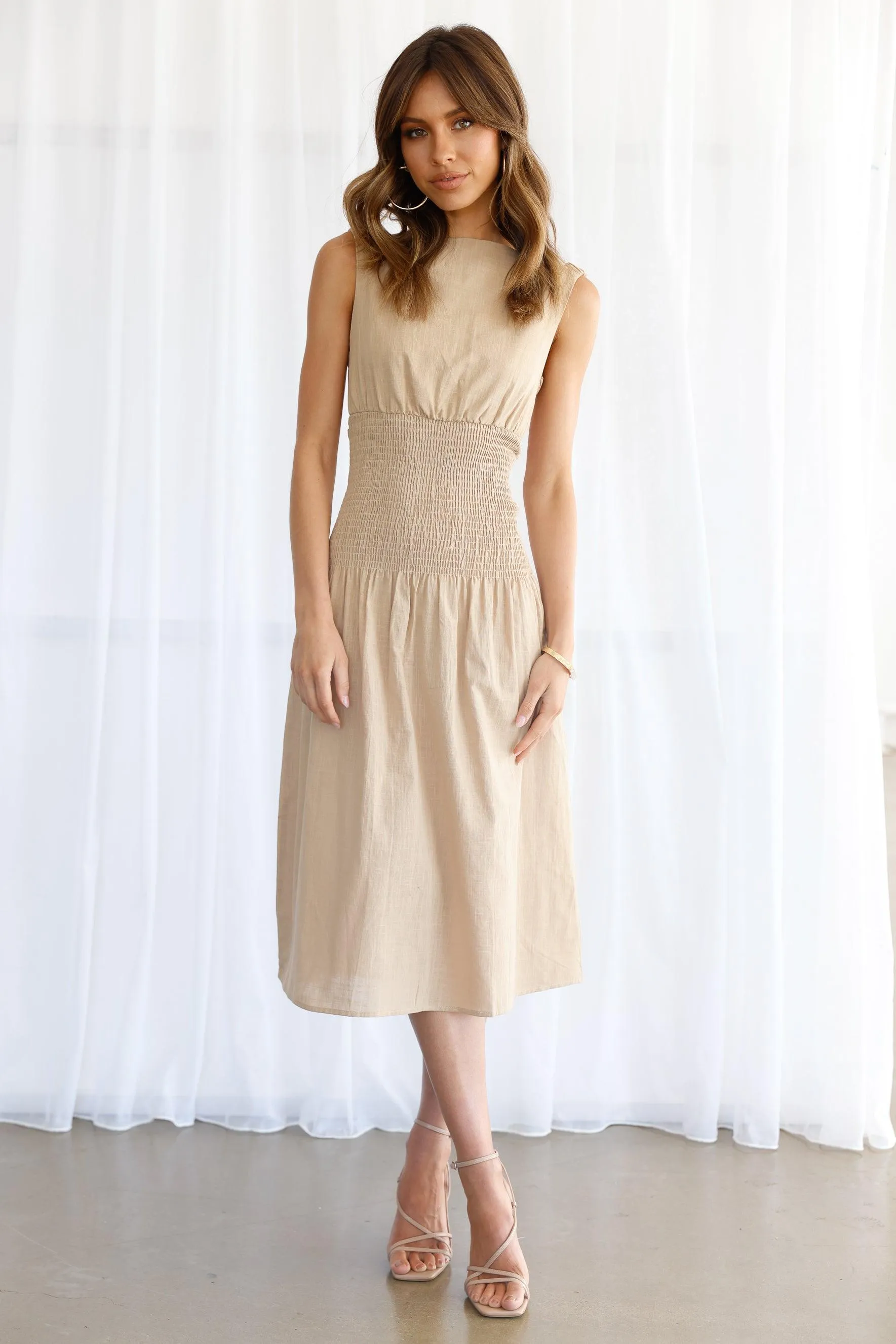 Emory Linen Dress - Sand