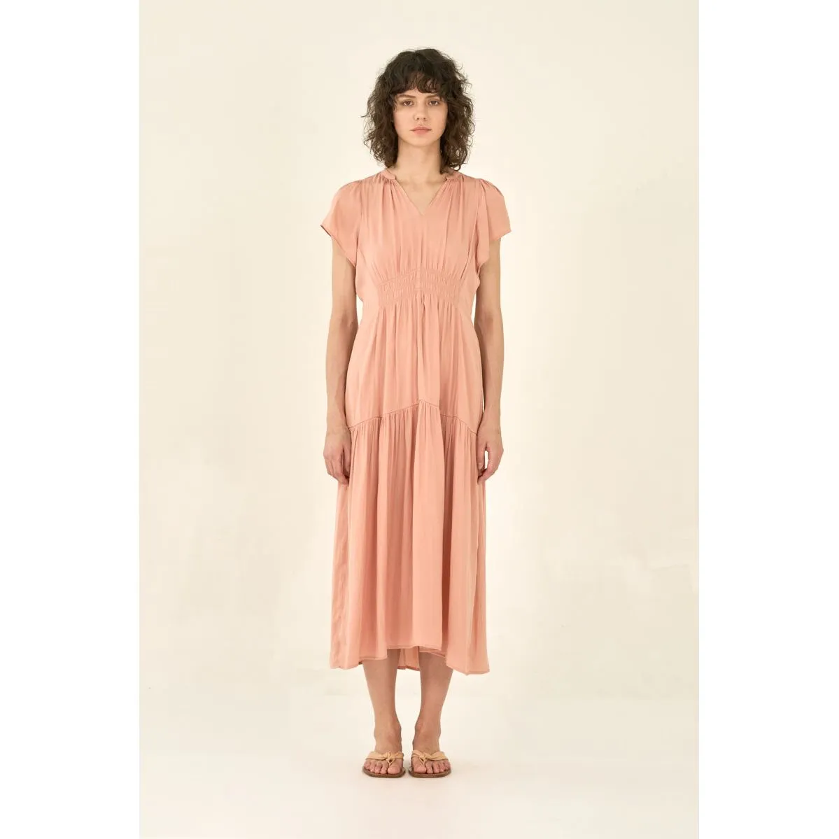 Ezrie Grade and Gather Peche Midi Dress