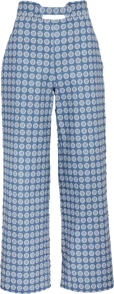 fete imperiale Blue Acis - High Waist Trousers UK 8