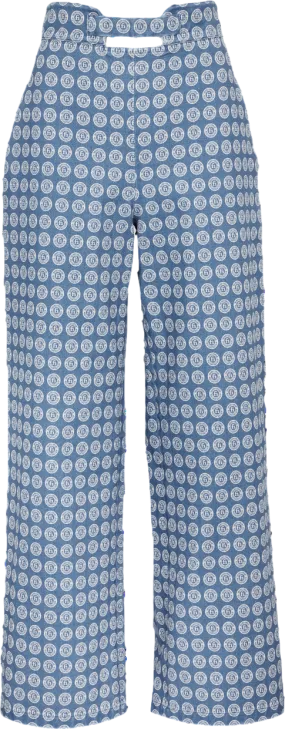 fete imperiale Blue Acis - High Waist Trousers UK 8