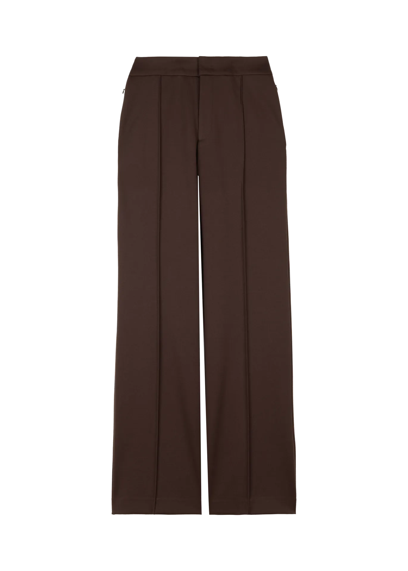 Flared punto trousers