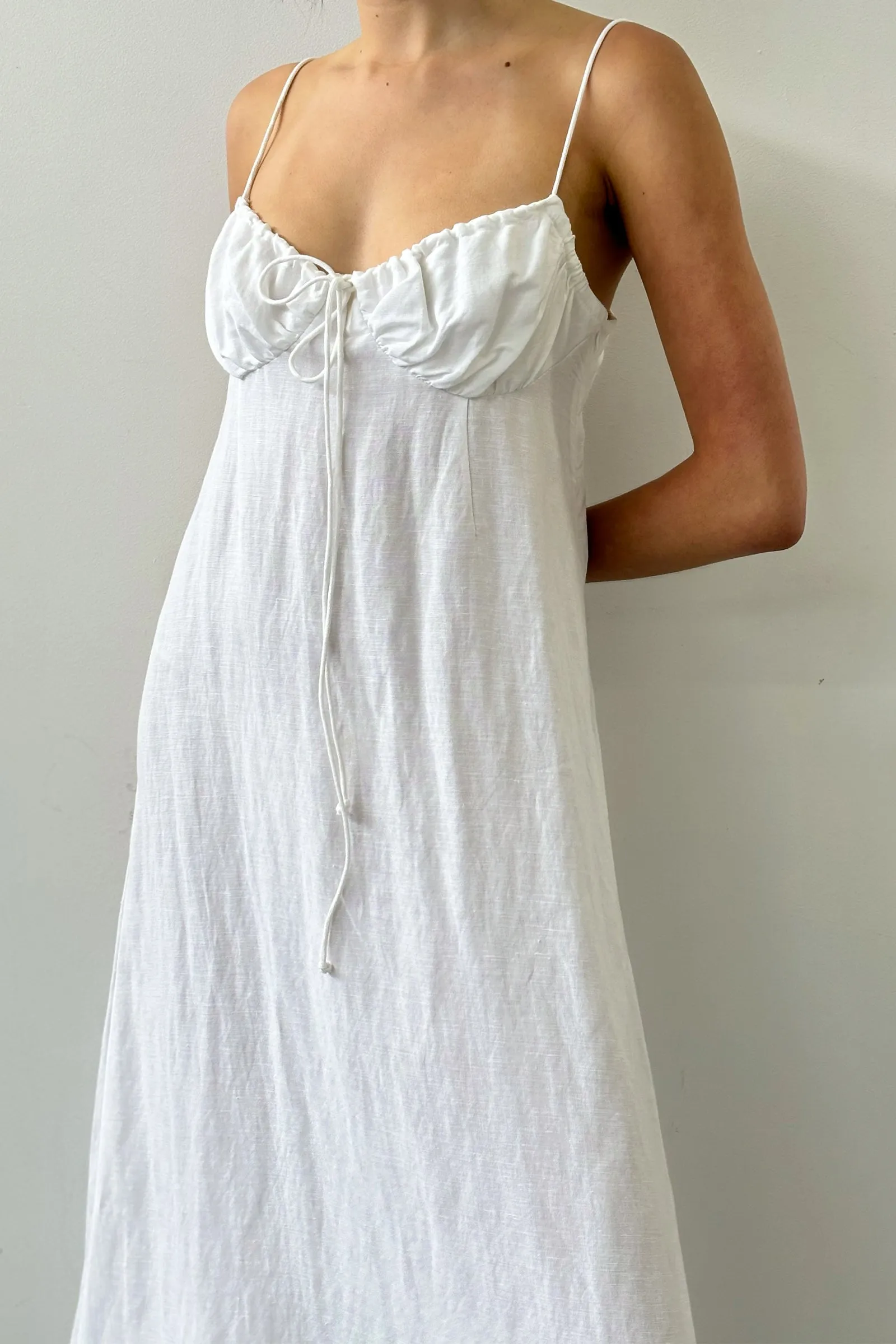 Frou Frou Dress in White