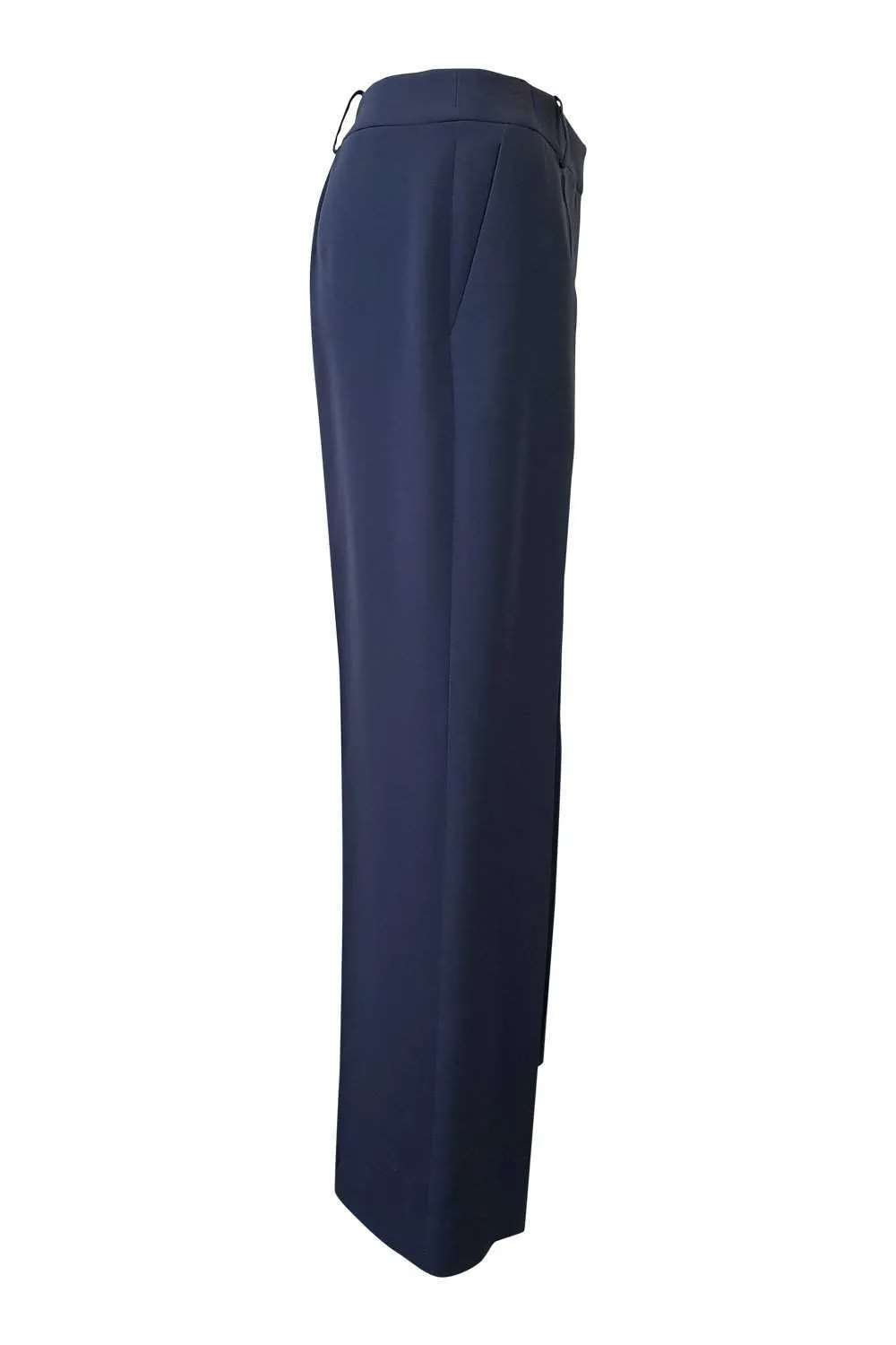 GIORGIO ARMANI Tailored Blue Grey Straight Leg Trousers (40)