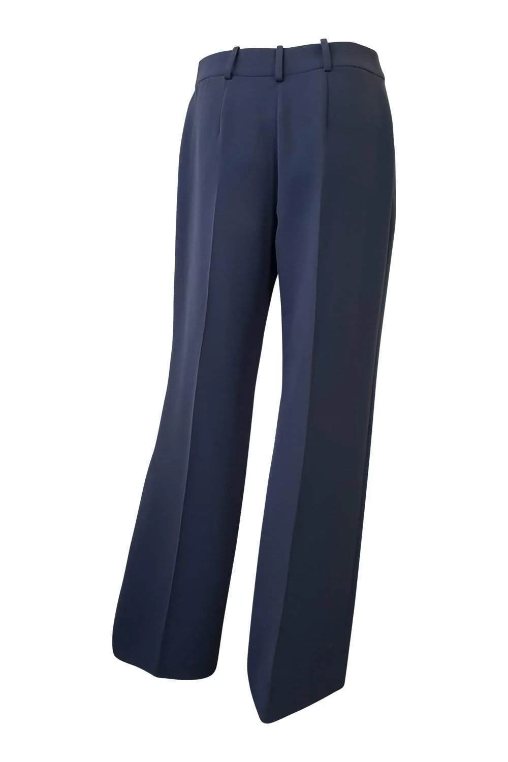 GIORGIO ARMANI Tailored Blue Grey Straight Leg Trousers (40)