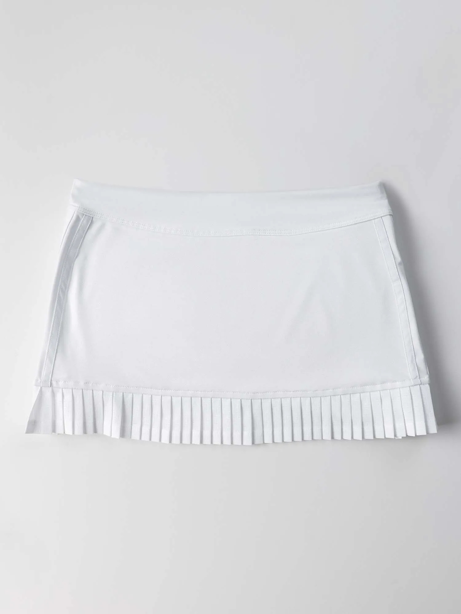 Girls Classic Tennis Pleated Skirt - White