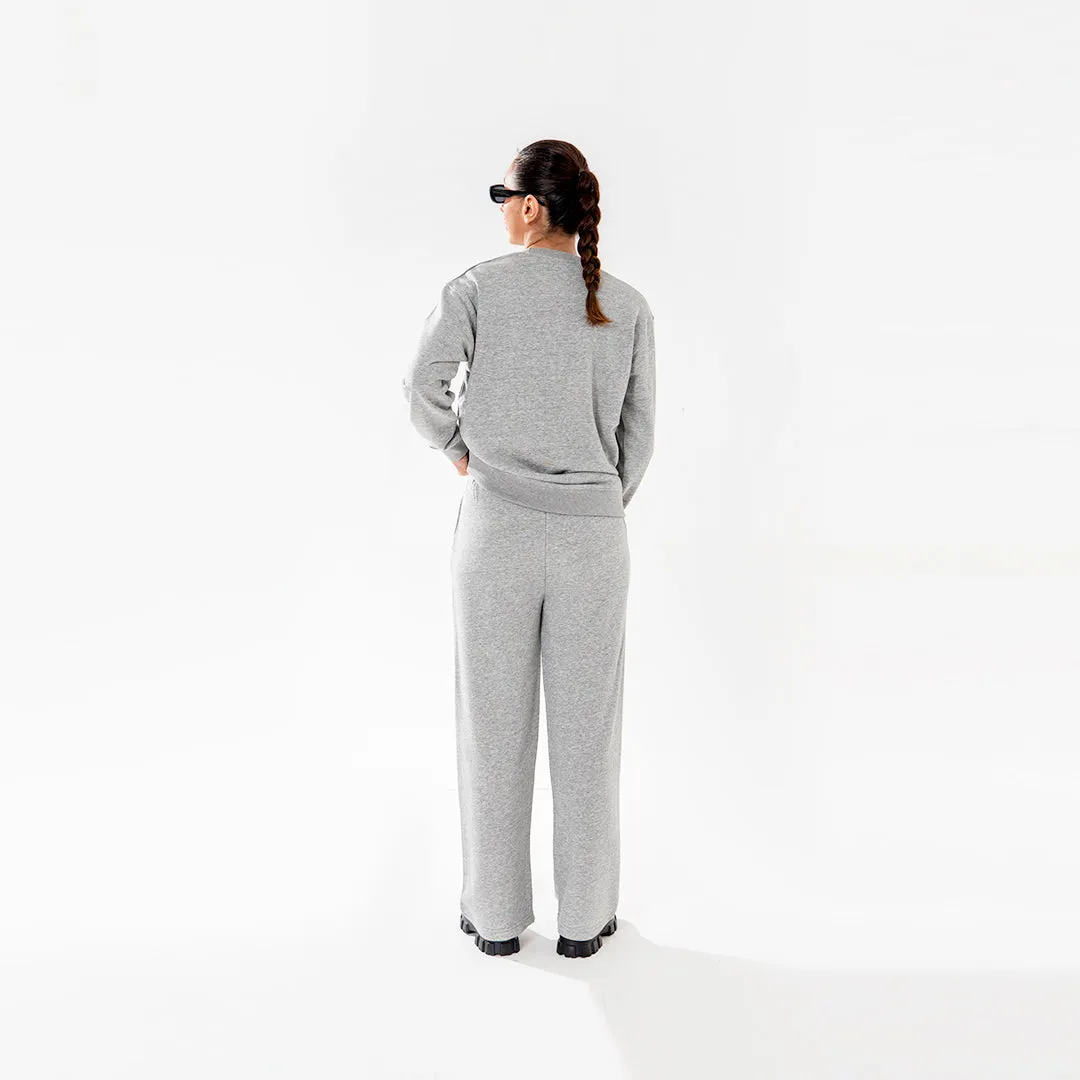 Grey Wide Leg Trouser Unisex