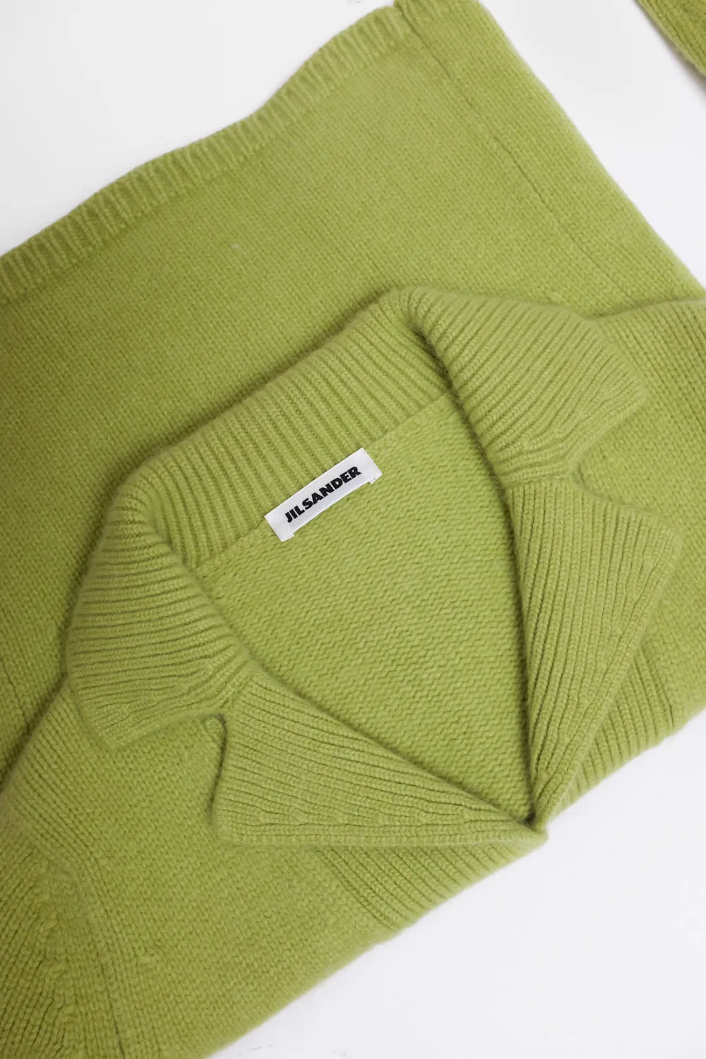 JIL SANDER PURE CASHMERE GREEN BLAZER JACKET