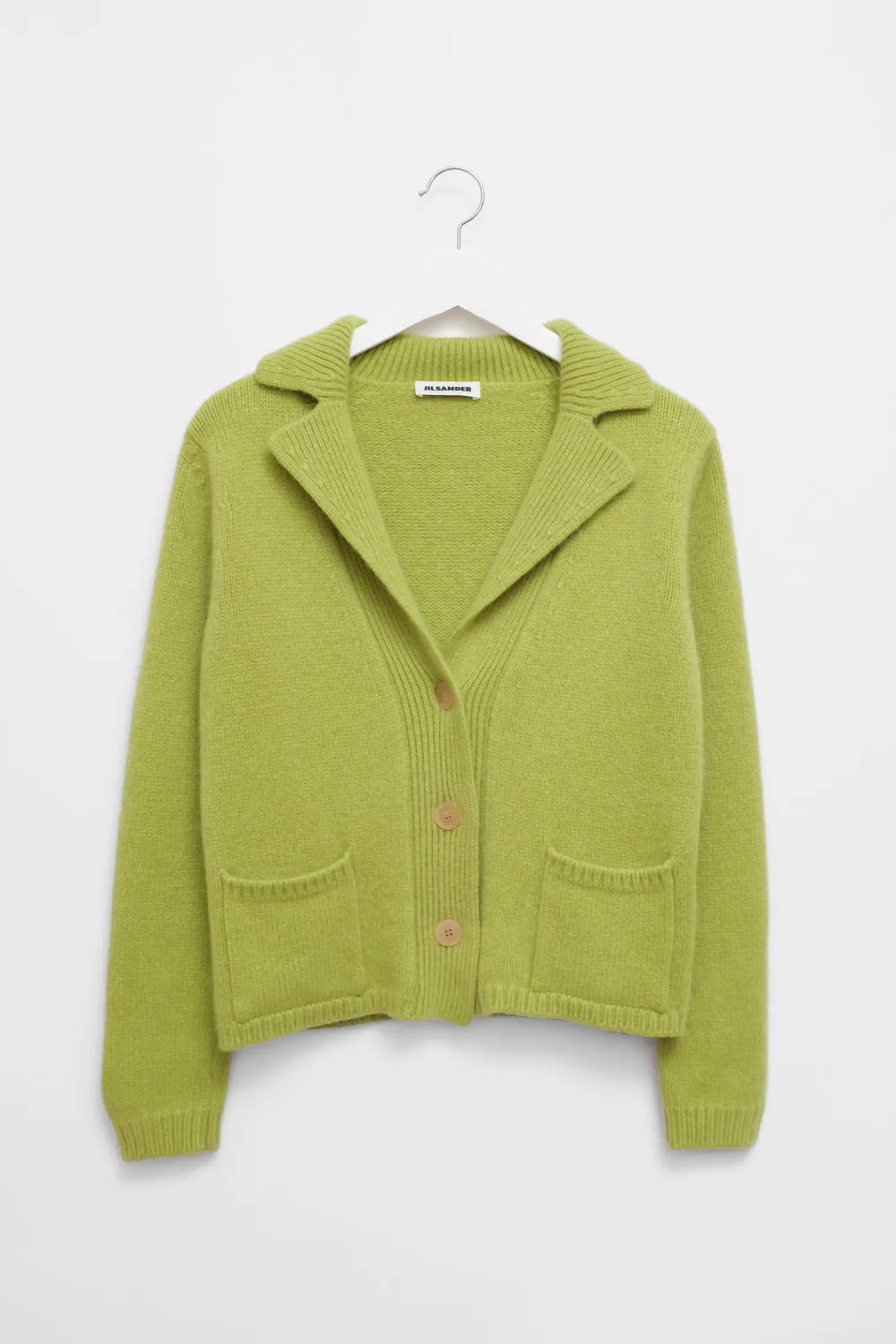 JIL SANDER PURE CASHMERE GREEN BLAZER JACKET