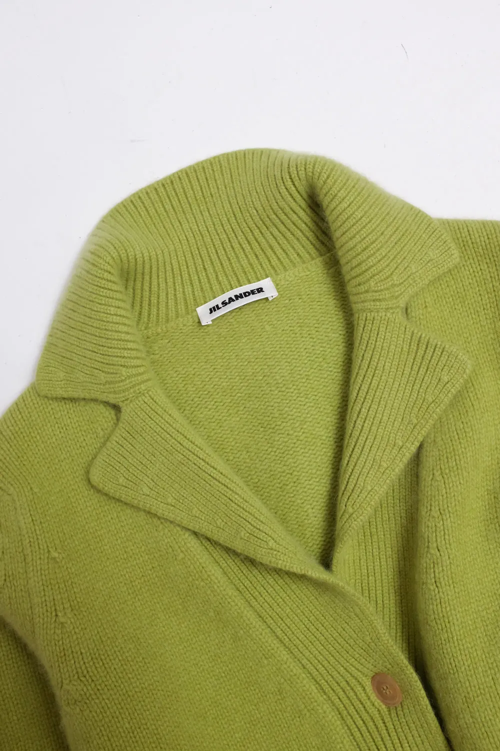 JIL SANDER PURE CASHMERE GREEN BLAZER JACKET