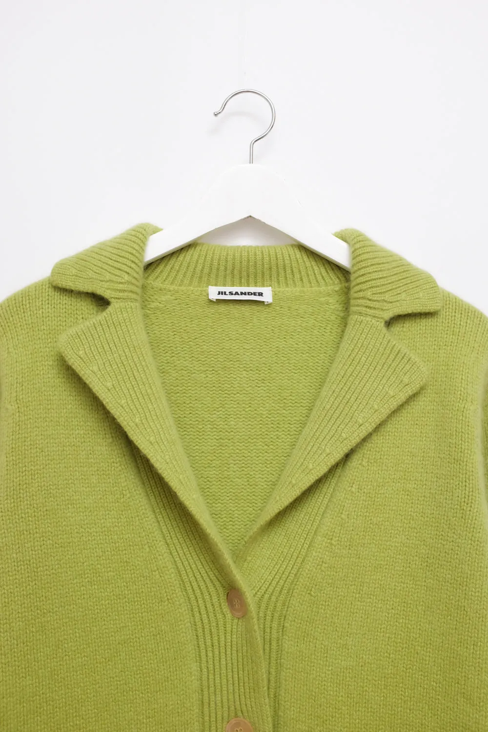 JIL SANDER PURE CASHMERE GREEN BLAZER JACKET