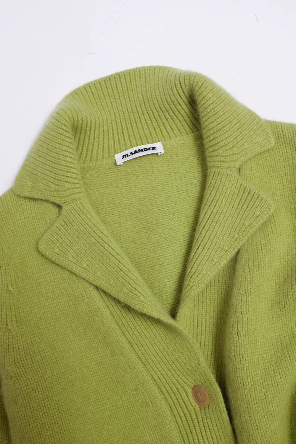 JIL SANDER PURE CASHMERE GREEN BLAZER JACKET