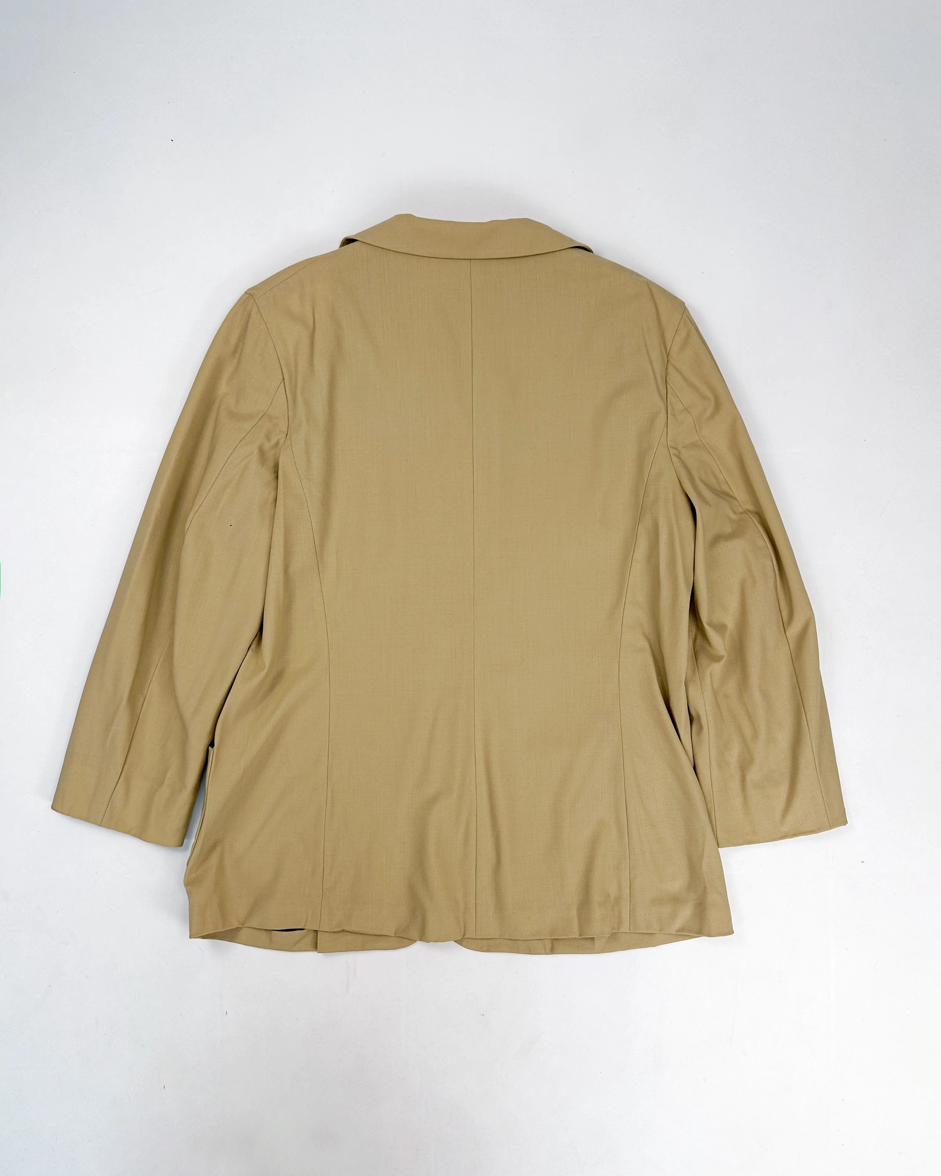 Jil Sander Thin Wool Beige Blazer 1990's