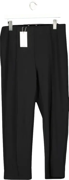 MANGO Black High Waist Skinny Trousers BNWT UK L