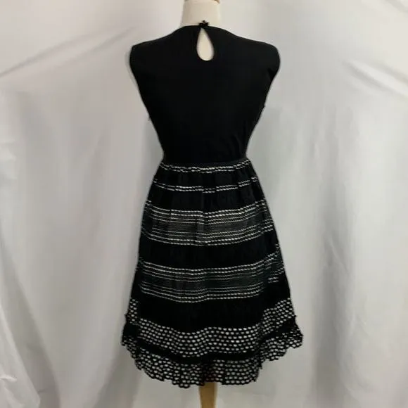 MarcJacobsBlack Dress With Lace Bottom