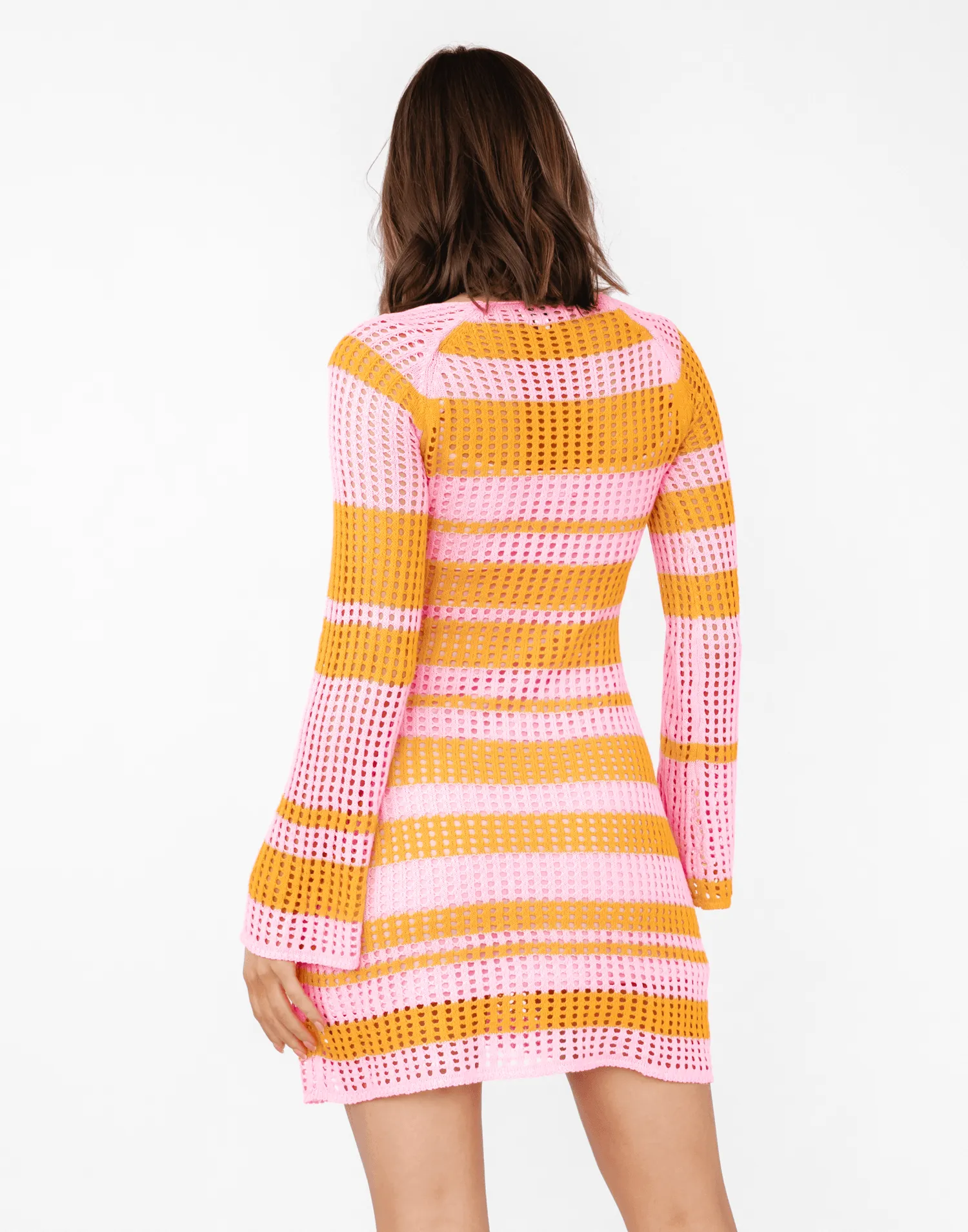 Marley Knit Mini Dress (Pink/Orange)