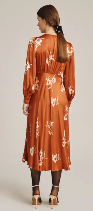 Millie Dress Rust Bouquet