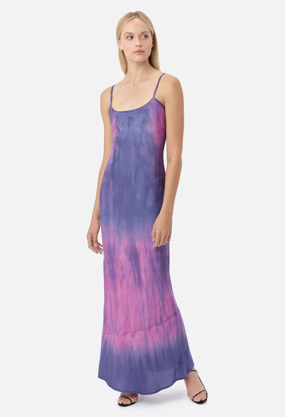 Myrrh Slip Dress / Navy X Highlighter