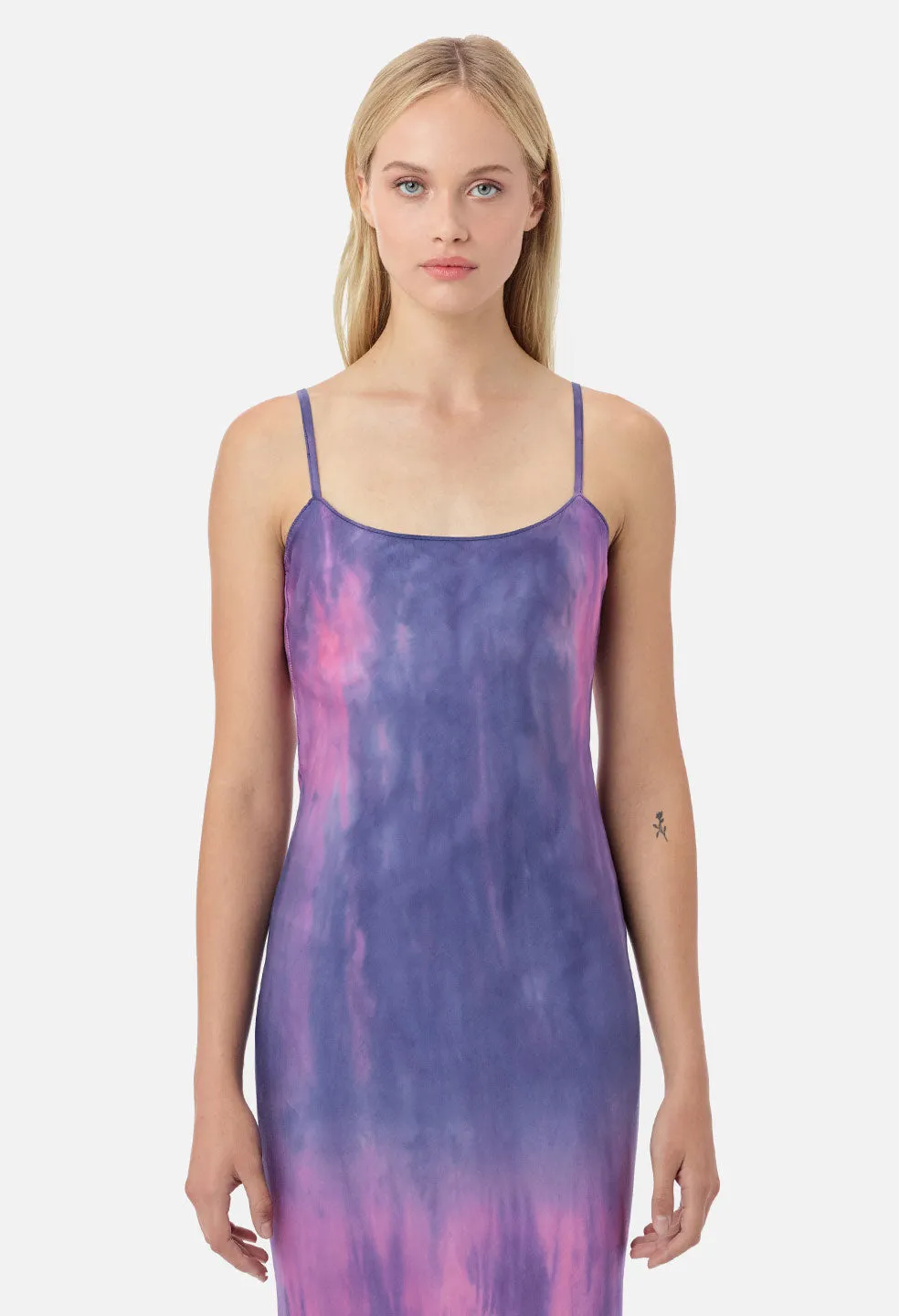 Myrrh Slip Dress / Navy X Highlighter