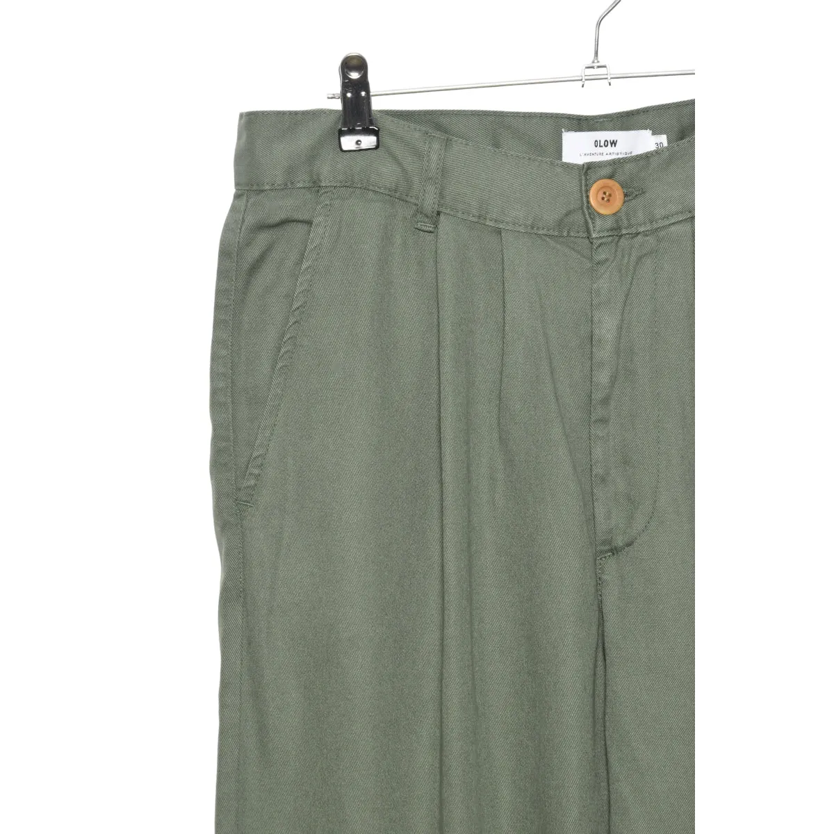 Olow Pantalon swing vert sauge